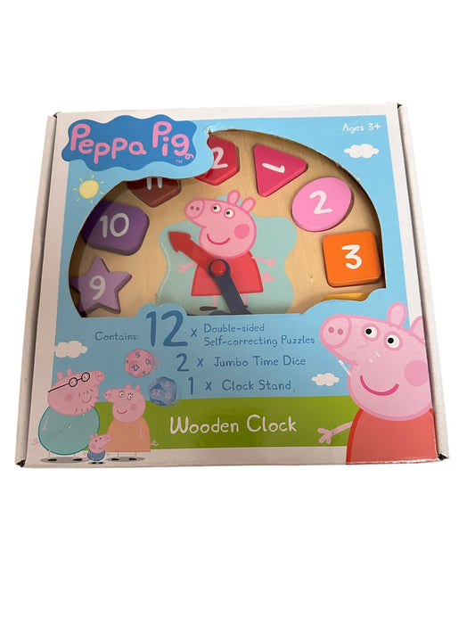 Peppa Pig Wooden Clock Game