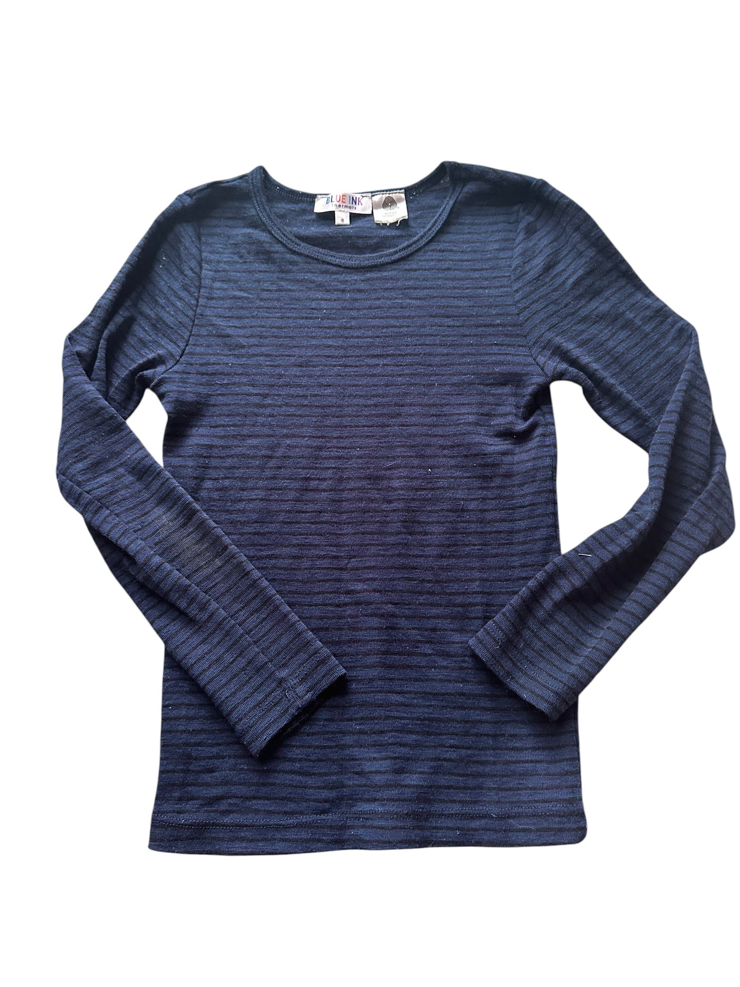 Blue Ink Merino Long Sleeve - Size 8