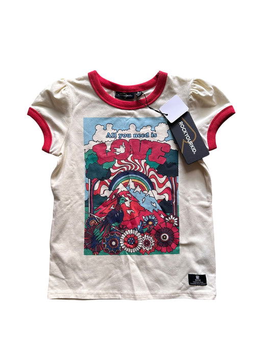Rock Your Kid All You Need Is Love Tee - Size 6 NEW
