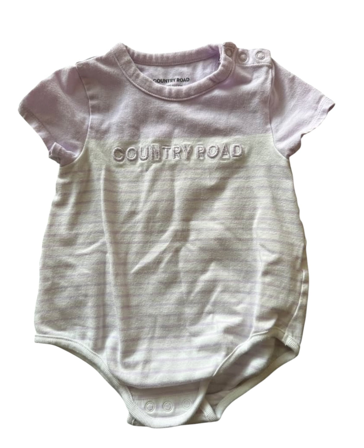Country Road Logo Onesie - Size 0-3 Months