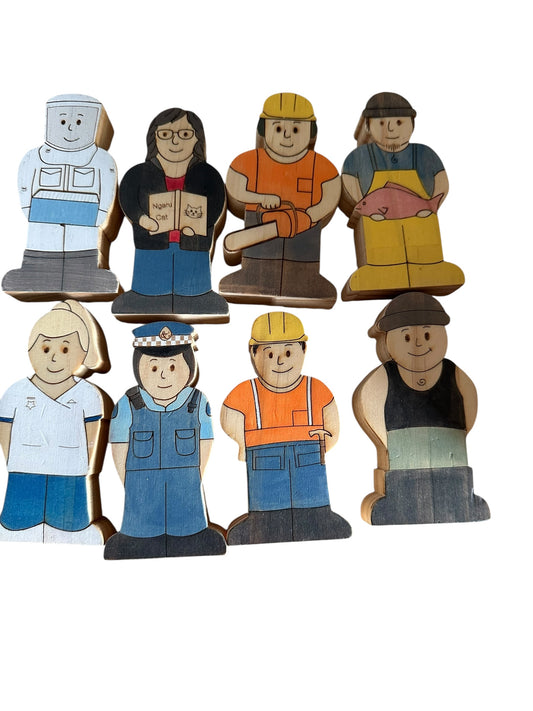 Wooden People Set - Occupations