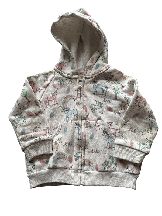 Zara Unicorn Hoodie - Size 9-12 Months