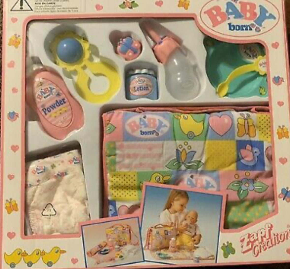 Vintage Baby Born Accessory Set