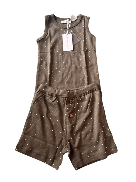 Jamie Kay Green Polka Dot PJ Set - Size 3 NEW